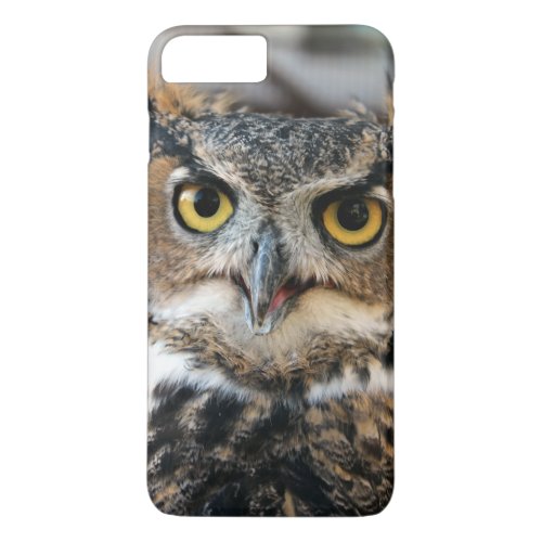 Great Horned Owl Bubo virginianus iPhone 8 Plus7 Plus Case