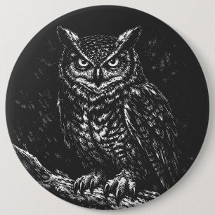 Great Horned Owl — by BurnsInHell Button
