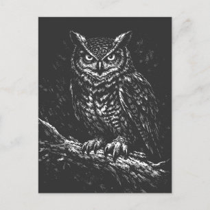 Great Horned Owl — by BurnsInHell Postcard