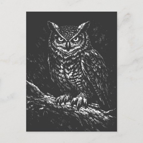 Great Horned Owl — by BurnsInHell Postcard