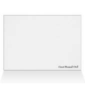 Great Horned Owl Cards (Inside Horizontal (Top))