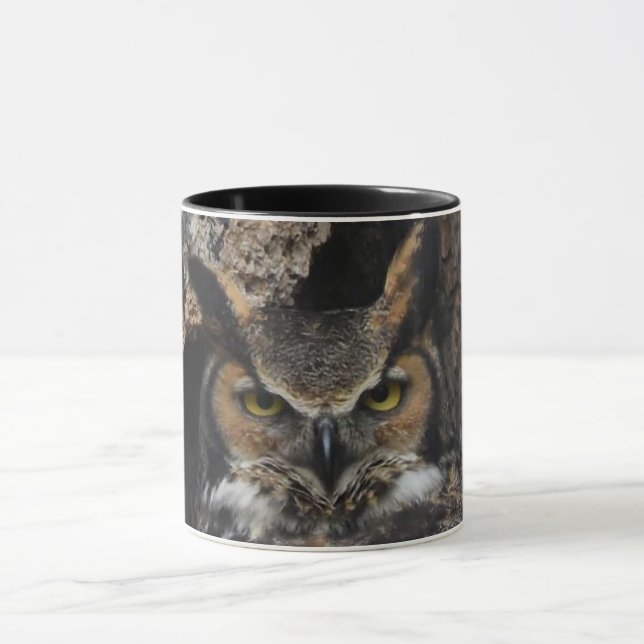 Great Horned Owl Coffee Mug (Center)