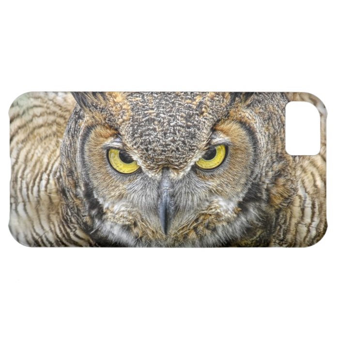 Great Horned Owl Following Eyes iPhone 5C Cases