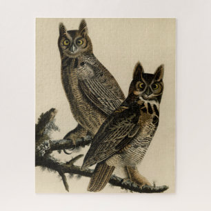 Great Horned Owl from Audubon's Birds of America Jigsaw Puzzle