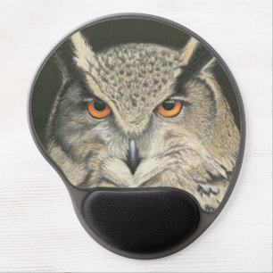 Great Horned Owl Gel Mouse Pad