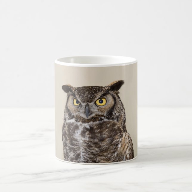 Great Horned Owl Greeting Mug (Center)
