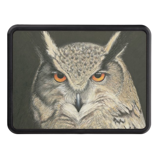 Great Horned Owl Hitch Cover (Front)
