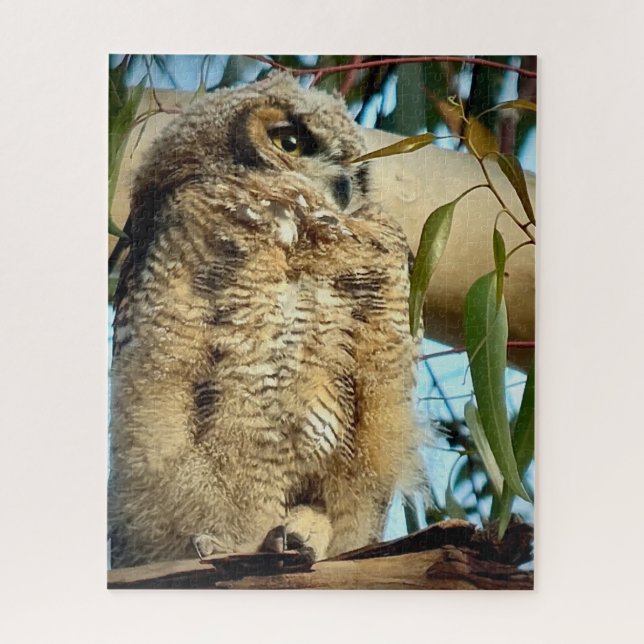 Great Horned Owl Jigsaw Puzzle (Vertical)