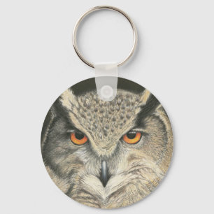 Great Horned Owl Keychain