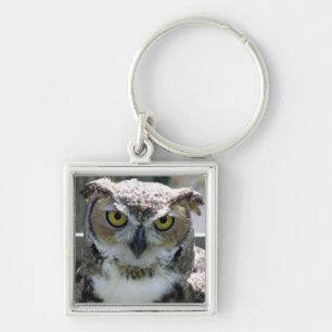 Great Horned Owl Keychain