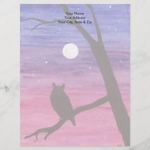 Great Horned Owl Letterhead