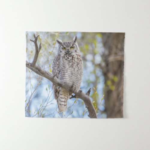 Great Horned Owl  Lincoln County Wyoming Tapestry