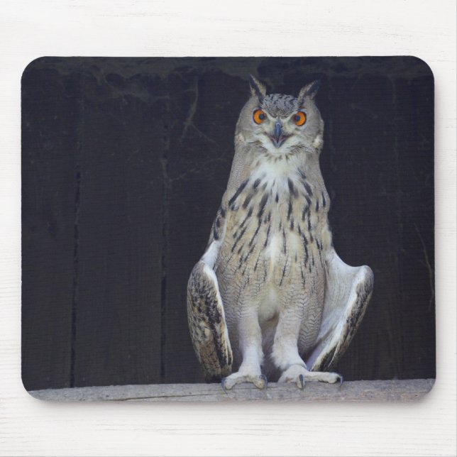 Great Horned Owl Mouse Pad (Front)