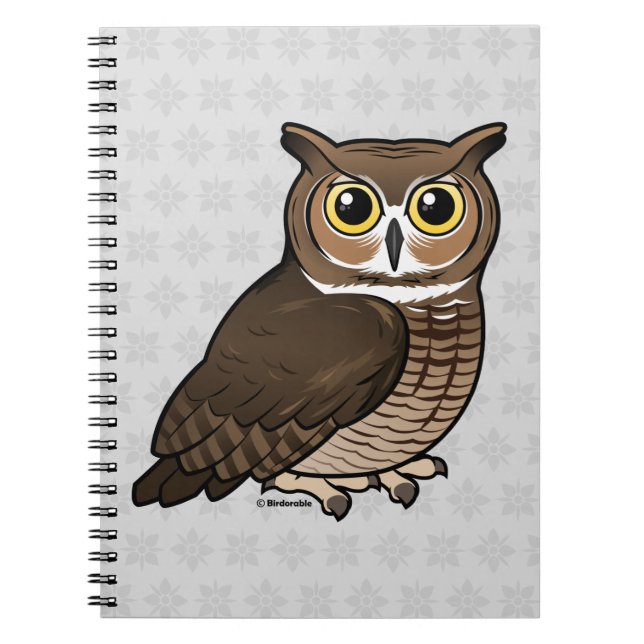 Great Horned Owl Notebook (Front)