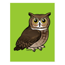 Great Horned Owl Postcard