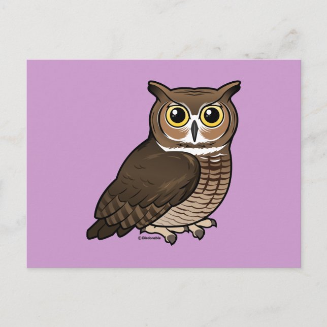 Great Horned Owl Postcard (Front)