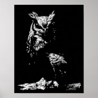 Great Horned Owl Poster