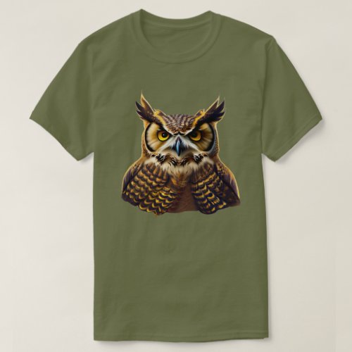 Great Horned Owl Shirt Owl T Shirt T_Shirt