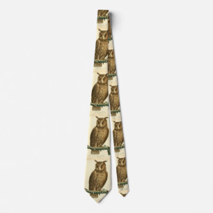 Great Horned Owl Thunder_Cove Neck Tie