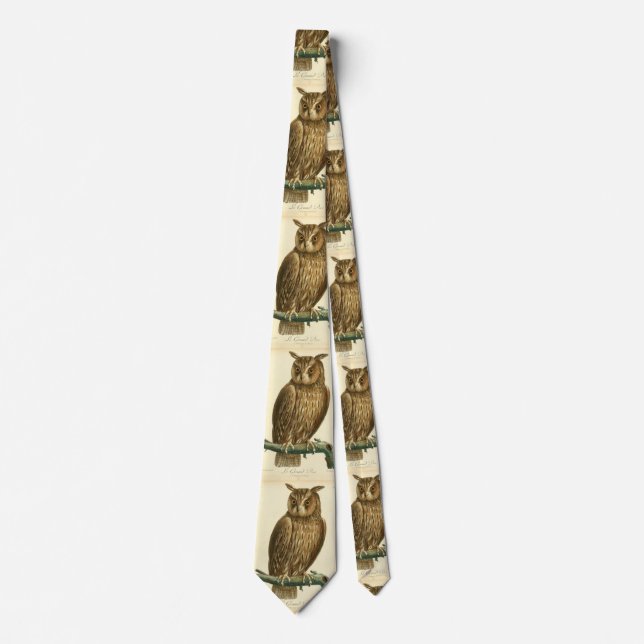 Great Horned Owl Thunder_Cove Neck Tie (Front)