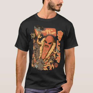 Great Hot Dog Monster Food Japanese City Kawaii Ho T-Shirt