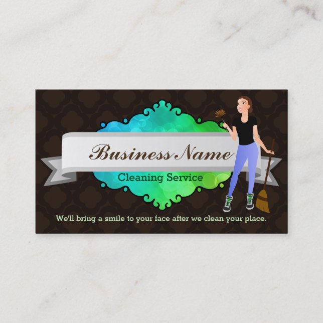 Great House cleaning business cards (Front)