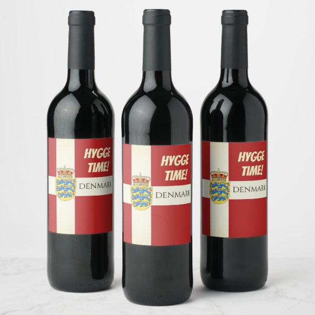 Great Hygge Time Denmark Wine Labels! Wine Label (Bottles)