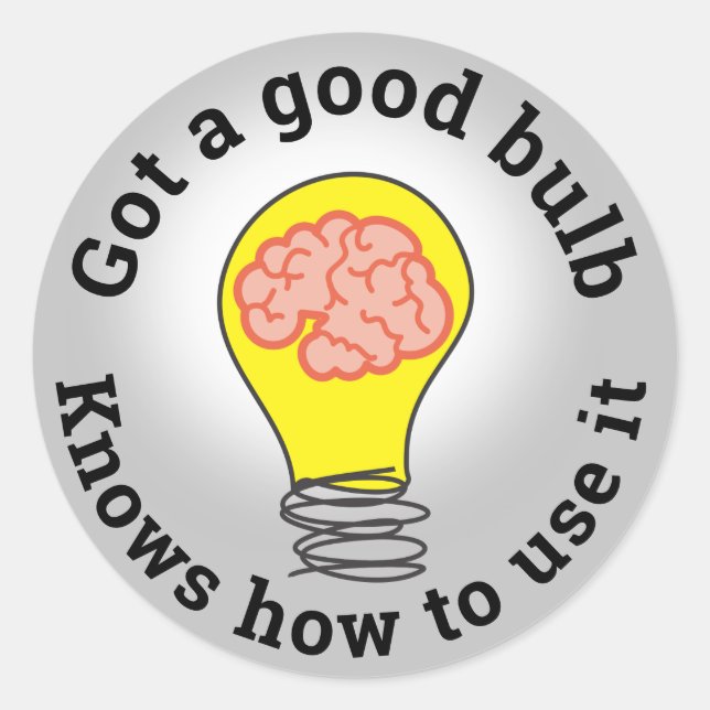 Great idea light bulb employee recognition sticker (Front)