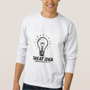 Great Idea Light Bulb Line Art T-Shirt Sweatshirt