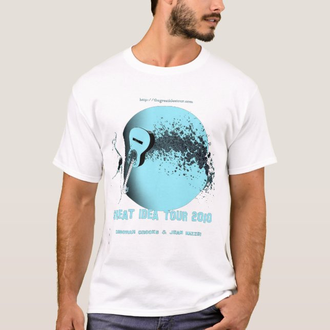 Great Idea Tour aqua globe T-Shirt (Front)