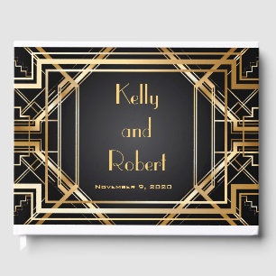 Great Inspired Art Deco Wedding Guest Book