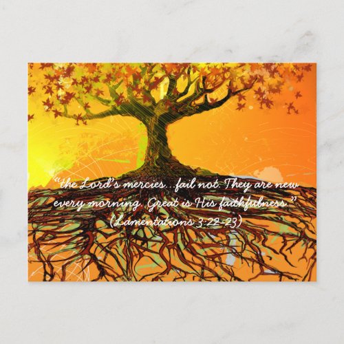 Great Is His Faithfulness Postcard