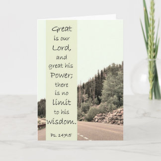Great is the Lord - Scripture Card