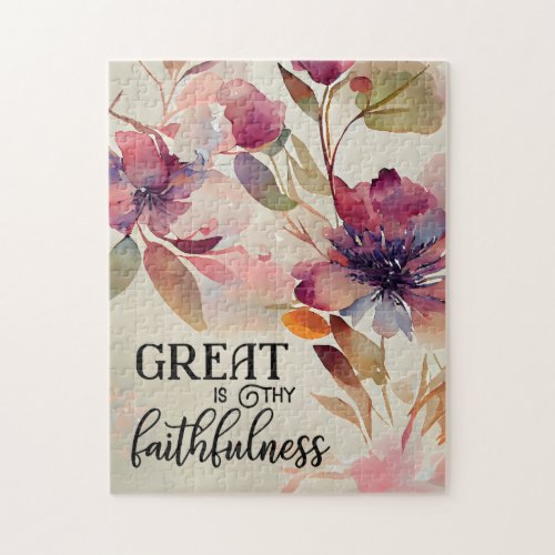 Great is Thy Faithfulness Beloved Christian Hymn Jigsaw Puzzle