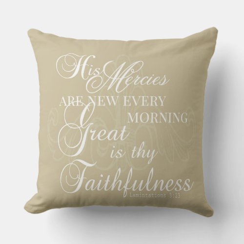 Great is Thy Faithfulness Pillow