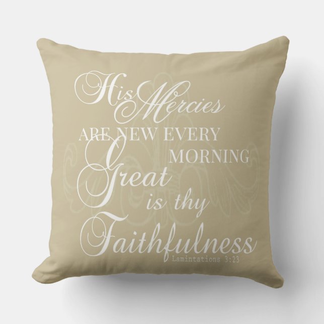Great is Thy Faithfulness Pillow (Front)