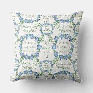 Great is Thy Faithfulness Throw Pillow