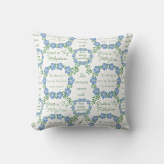 Great is Thy Faithfulness Throw Pillow