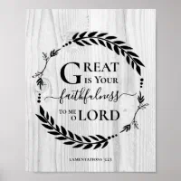 Great Is Your Faithfulness {Poster} Great Is Your Faithfulness {Poster}