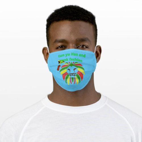 Great Jamaican phrases Adult Cloth Face Mask