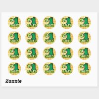 Great job stars employee recognition stickers, Zazzle