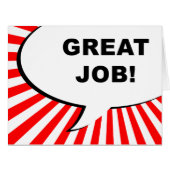 great job! comic bubble (Front Horizontal)