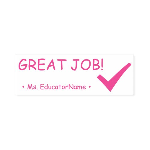 GREAT JOB  Custom Teaching Assistant Name Self_inking Stamp