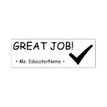 [ Thumbnail: "Great Job!" + Custom Teaching Assistant Name Self-Inking Stamp ]