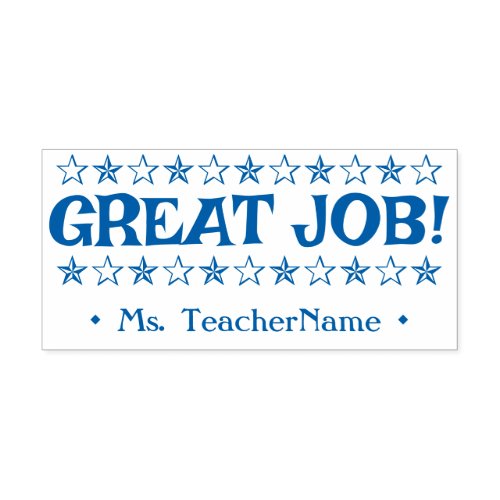 GREAT JOB  Custom Teaching Assistant Name Self_inking Stamp