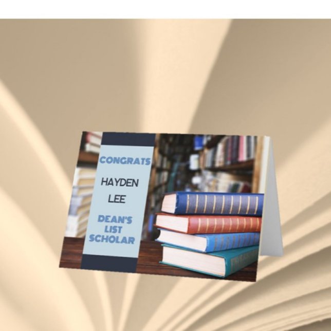Great Job! DEAN'S LIST Scholar congrats card (Creator Uploaded)