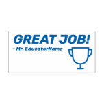 [ Thumbnail: "Great Job!" + Educator's Name Rubber Stamp ]