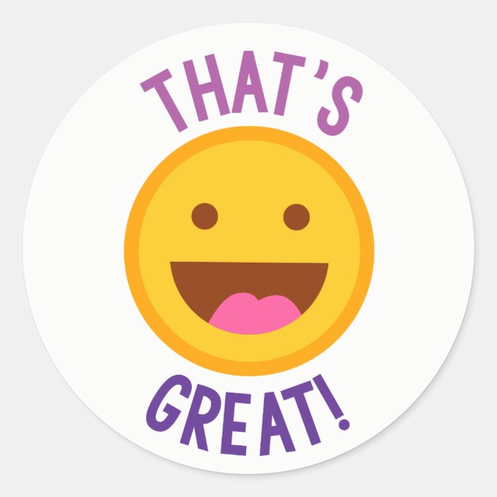  Great  job face word  art  fun sticker Zazzle com