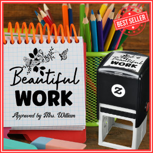 Great Job Flowers Grading Encouragement Teacher Self-inking Stamp