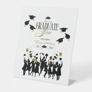 Great Job, Graduate! Time to Celebrate Party Pedestal Sign